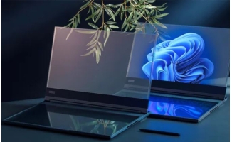 Lenovo launched a transparent MicroLED display laptop on MWC 2024